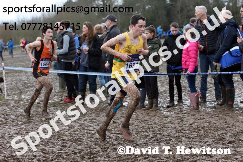 Boys under-15s 2018 British Inter Counties Cross Country Champs., Prestwold Hall, Loughborough. Photo: David T. Hewitson/Sports for All Pics